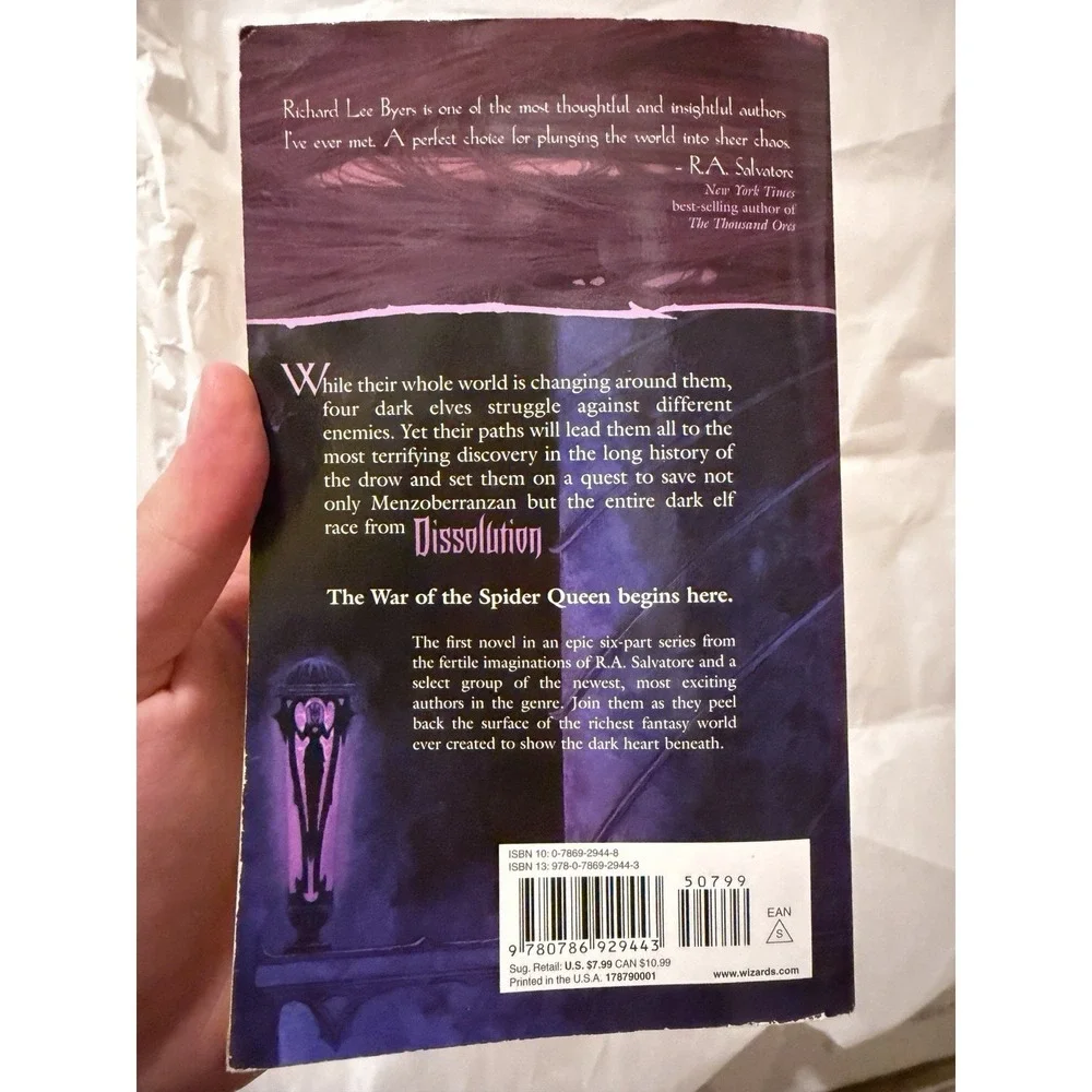 Dissolution : War of the Spider Queen Richard Lee Byers (2003, Trade Paperback)